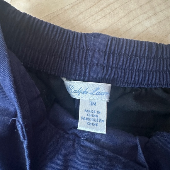 Polo Ralph Lauren crisp cotton twill pants, Navy, 3 months - Picture 2 of 4